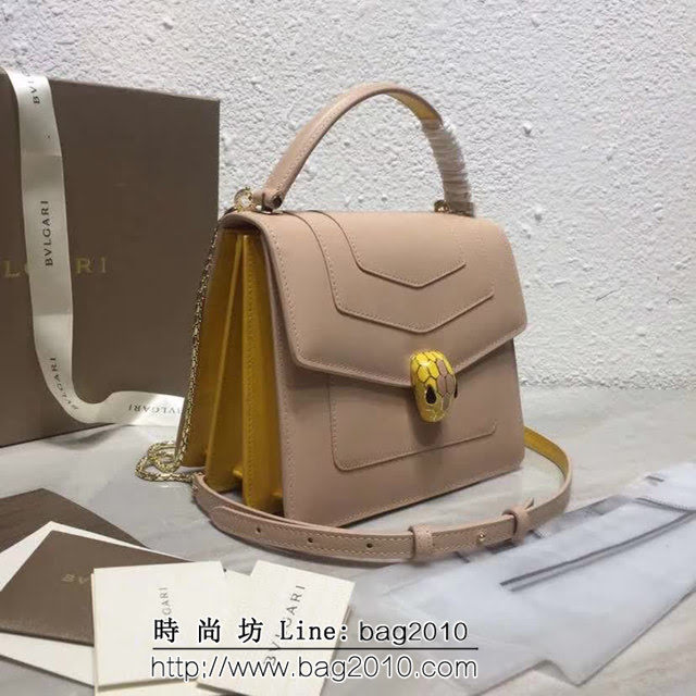 BVLGARI寶格麗 全球限量款 新琺瑯Serpenti三層蛇頭包 可手提肩背 38329 FYD1361
